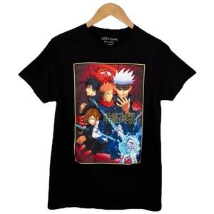 Crunchyroll Jujutsu Kaisen Key Visual Characters Unisex Tee Shirt Black S 34/36